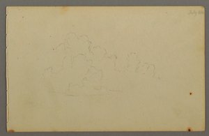 Kresba, Mraky, 1844 od Frederic Edwin Church