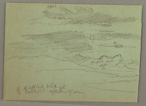 Kresba, Oblačná obloha, 1871 od Frederic Edwin Church