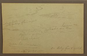 Kresba, Oblačná obloha, pravděpodobně 60. léta 19. století od Frederic Edwin Church