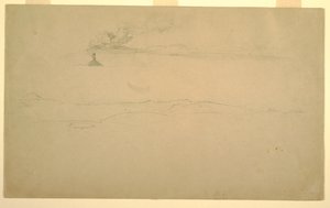 Kresba, Cotopaxi z Guapula, Ekvádor, 24. června 1857 od Frederic Edwin Church