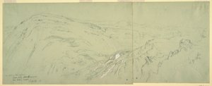 Kresba, Dálkový pohled na Damašek, Sýrie, 1868 od Frederic Edwin Church
