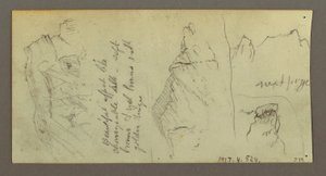 Kresba, Postava jedoucí na velbloudovi, sedící velbloud, pravděpodobně 1868 od Frederic Edwin Church