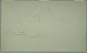 Kresba, plovoucí ledovec, červen nebo červenec 1859 od Frederic Edwin Church