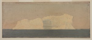 Kresba, plovoucí ledovec, Labrador, červen nebo červenec 1859 od Frederic Edwin Church