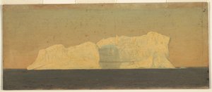 Kresba, plovoucí ledovec, Labrador, červen nebo červenec 1859 od Frederic Edwin Church