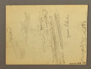 Kresba, Fragment kolonády, fontána, pravděpodobně 1868-69 od Frederic Edwin Church