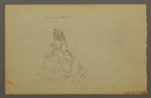 Kresba, Trávy, 1844 od Frederic Edwin Church
