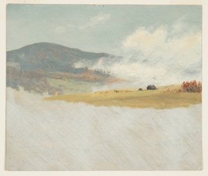 Kresba, Kopcovité krajiny, 1865-75 od Frederic Edwin Church