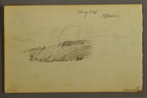 Kresba, Dům, plachetnice, rostlina, září 1844 od Frederic Edwin Church
