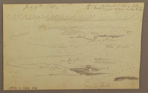 Kresba, Hudson Valley, 1863 od Frederic Edwin Church