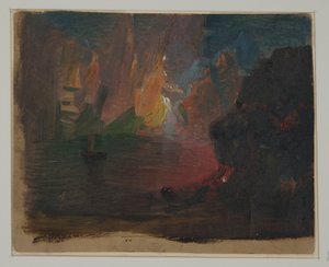 Kresba, Ledovcová fantazie, kolem roku 1859 od Frederic Edwin Church