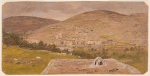 Kresba, krajina, 1865 od Frederic Edwin Church