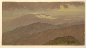 Kresba, Krajina, srpen 1865 od Frederic Edwin Church