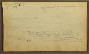 Kresba, Krajina, Guayaquil, Ekvádor, 21. května 1857 od Frederic Edwin Church