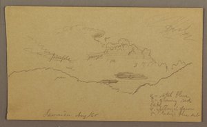 Kresba, krajina, květen-srpen 1865 od Frederic Edwin Church
