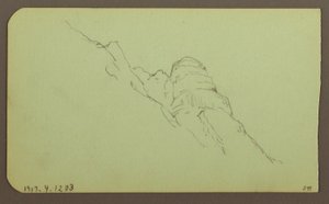 Kresba, Krajina; Verso: Horská krajina, 1883 od Frederic Edwin Church