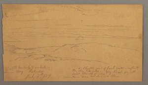 Kresba, Louis Bay, Labrador, 7. července 1859 od Frederic Edwin Church