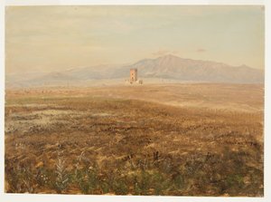 Kresba, mexická krajina, duben 1869 od Frederic Edwin Church