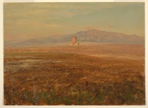 Kresba, mexická krajina, duben 1869 od Frederic Edwin Church