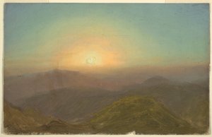 Kresba, Ranní krajina, 1865 od Frederic Edwin Church