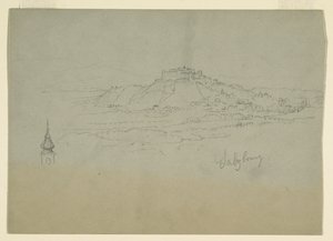 Kresba, Motiv z města v hornaté krajině, 1868 od Frederic Edwin Church