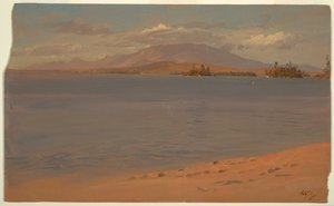 Kresba, Mount Katahdin od jezera Millinocket, 1878 od Frederic Edwin Church