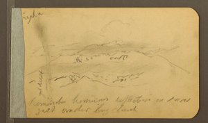 Kresba, Horský bok, 1889 od Frederic Edwin Church