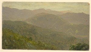 Kresba, Horská krajina, srpen 1865 od Frederic Edwin Church
