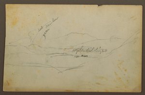 Kresba, Horská krajina, Kolumbie nebo Ekvádor, 1853 od Frederic Edwin Church