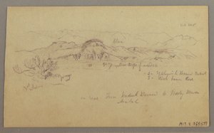 Kresba, Mountain Peaks, 22. února 1868 od Frederic Edwin Church