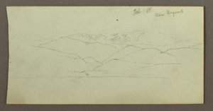 Kresba, Horský masiv, únor 1868 od Frederic Edwin Church
