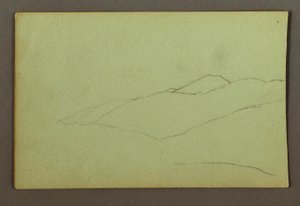 Kresba, Horský hřeben, pravděpodobně 1856 od Frederic Edwin Church