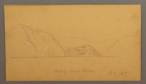 Kresba, Horský záliv, 21. července 1859 od Frederic Edwin Church