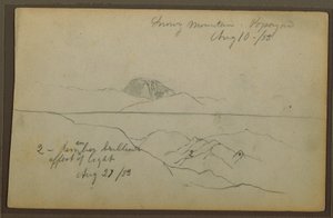 Kresba, Hory, Popayan, Kolumbie, srpen 1853 od Frederic Edwin Church