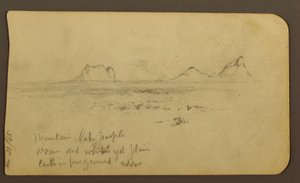 Kresba, Hory; Verso: Podhůří  amp; Horské pásmo, 21. prosince 1885 od Frederic Edwin Church
