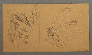 Kresba, Hory z Valais, Penninské Alpy, srpen 1868 od Frederic Edwin Church
