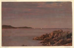 Kresba, Mt. Desert Island, pobřeží Maine, 1850 od Frederic Edwin Church