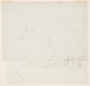 Kresba, Mt. Katahdin, Maine, 1870-78 od Frederic Edwin Church