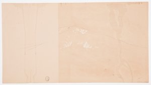 Kresba, hora Katahdin od jihovýchodu; Verso: hora Katadhin, 1876-78 od Frederic Edwin Church