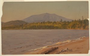 Kresba, hora Katahdin od rybníka Togue, pravděpodobně 1878 od Frederic Edwin Church