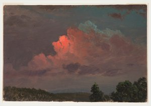 Kresba, Soumrak u Olany, srpen 1872 od Frederic Edwin Church