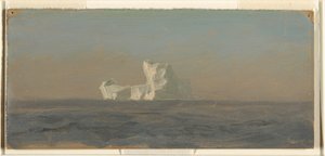 Kresba, U ledovce, Newfoundland, červen 1859 od Frederic Edwin Church