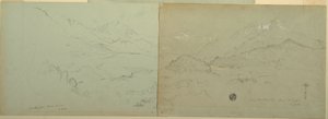 Kresba, Panoramatický pohled na Unter-Schönau, 1868 od Frederic Edwin Church