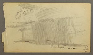 Kresba, Déšť a slunce (Maine ), pravděpodobně 1860 od Frederic Edwin Church