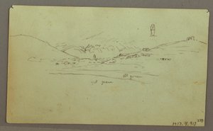 Kresba, Ruiny, 27. dubna 1868 od Frederic Edwin Church