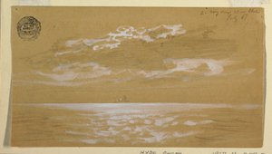 Kresba, Mořská krajina, Newfoundland, 6. července 1859 od Frederic Edwin Church