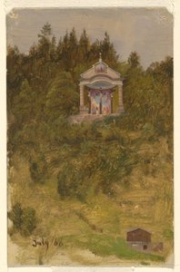 Kresba, svatyně, Bavorsko, červenec 1868 od Frederic Edwin Church
