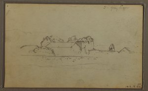 Kresba, Sketches, Ecuador or Colombia; Verso: Sketches, Ecuador or Colombia, 1857 od Frederic Edwin Church