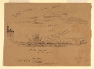 Kresba, Náčrtky z Říma, Itálie, listopad 1868 od Frederic Edwin Church