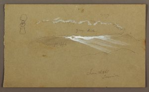 Kresba, obloha, postava, 12. června 1865 od Frederic Edwin Church